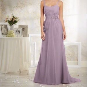 Alfred Angelo elegant sweep train. dusty muave8631